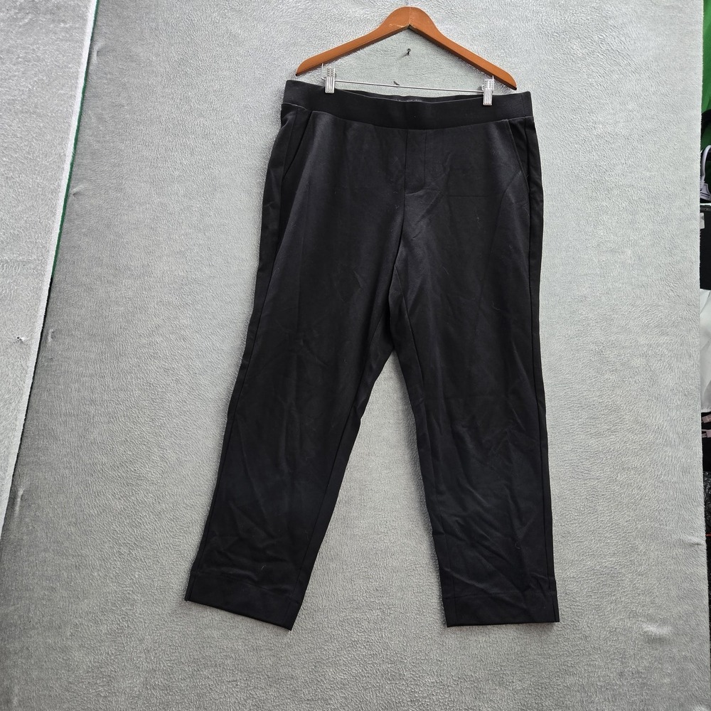 Torrid Women Pants 2R Black Nylon Rayon Dress Pants 26" Inseam